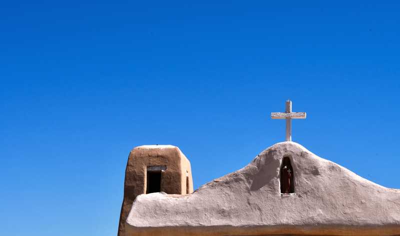 An old church in the middle of nowhere New Mexico